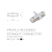 Įleidžiamo bėgelio jungtis PROFILE RECESSED STRAIGHT CONNECTOR WHITE